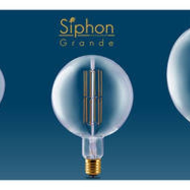 フィラメントを再現した美しいLED電球「サイフォングランデ」｜DESIGN