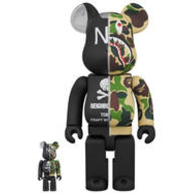 A BATHING APE®︎ × NEIGHBORHOOD®︎ BE@RBRICK 100% & 400% / 1000%｜MEDICOM TOY