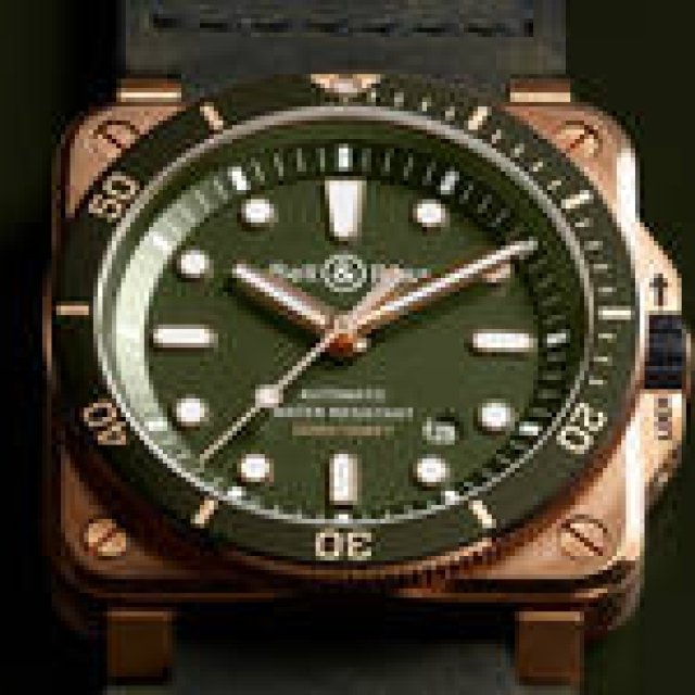 ブロンズ製ケースにミリタリーカラーをスタイリングした限定モデル｜Bell & Ross