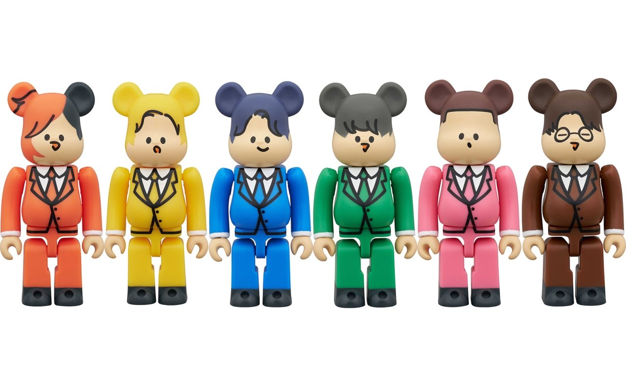 「東海オンエア BE@RBRICK 400% てつや／しばゆー／りょう／としみつ／ゆめまる／虫眼鏡」「BE@RBRICK 東海オンエア 100% 6PCS SET」