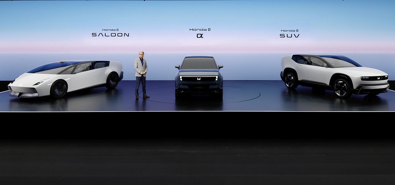 モビリティショーで2027年度発売予定のBEV「ホンダ 0 α」をワールドプレミア