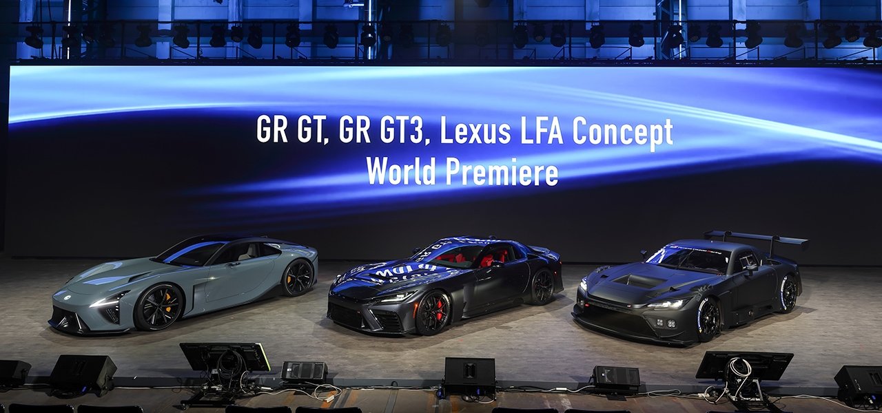 「トヨタ 2000GT」「レクサス LFA」に続く3台のフラッグシップスポーツカーを世界初披露
