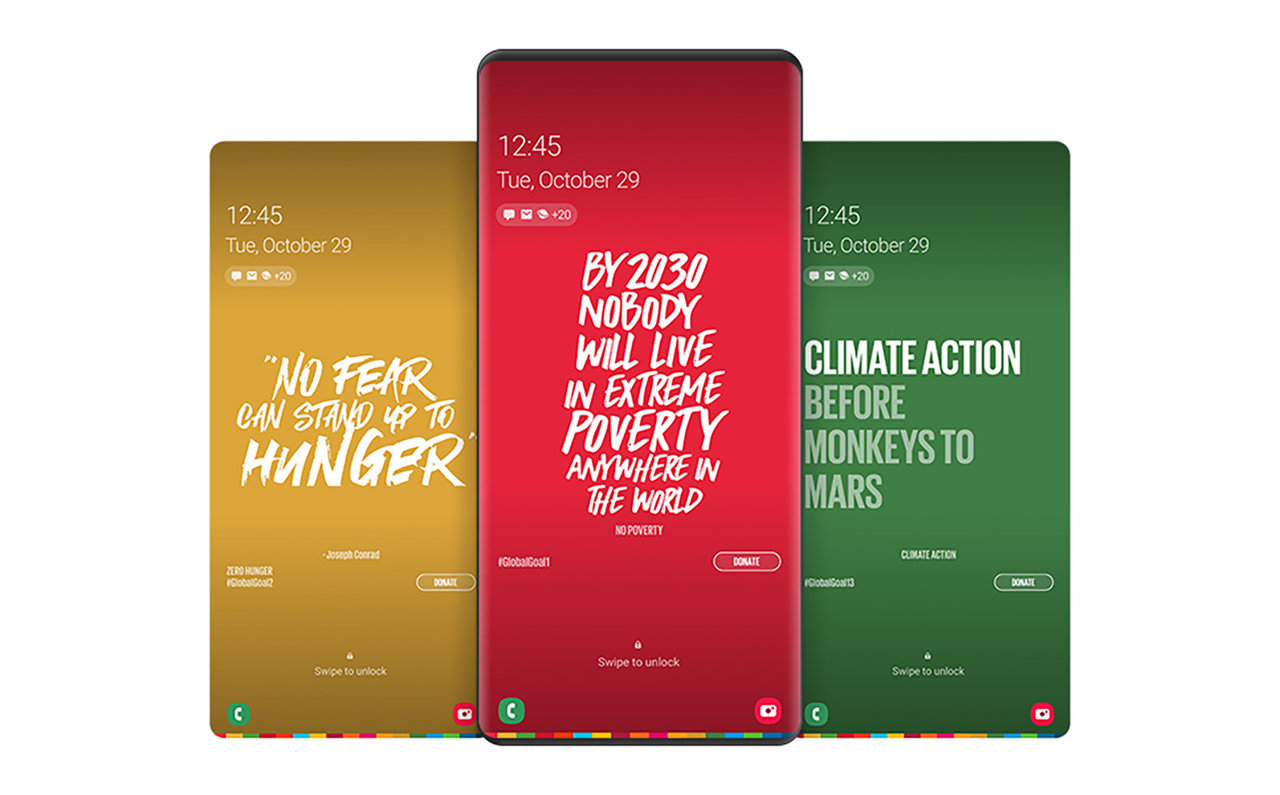 Galaxyのスマートフォン用SDGsアプリ「THE GLOBAL GOALS」