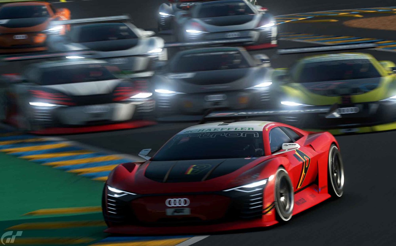 「グランツーリスモ・スポーツ」に収録されている「アウディ e-トロン ヴィジョン グランツーリスモ」を使用したバーチャルレース
