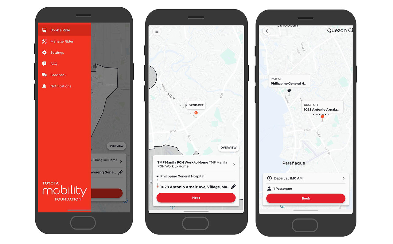 アプリの予約画面