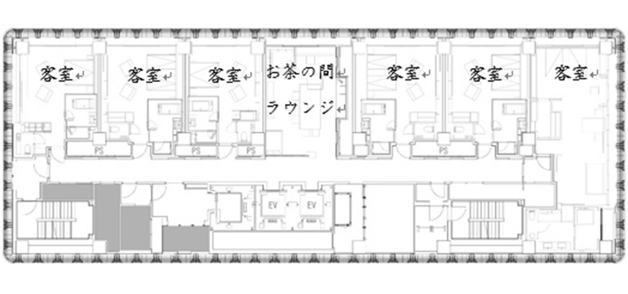星のや東京 客室 お茶の間ラウンジ