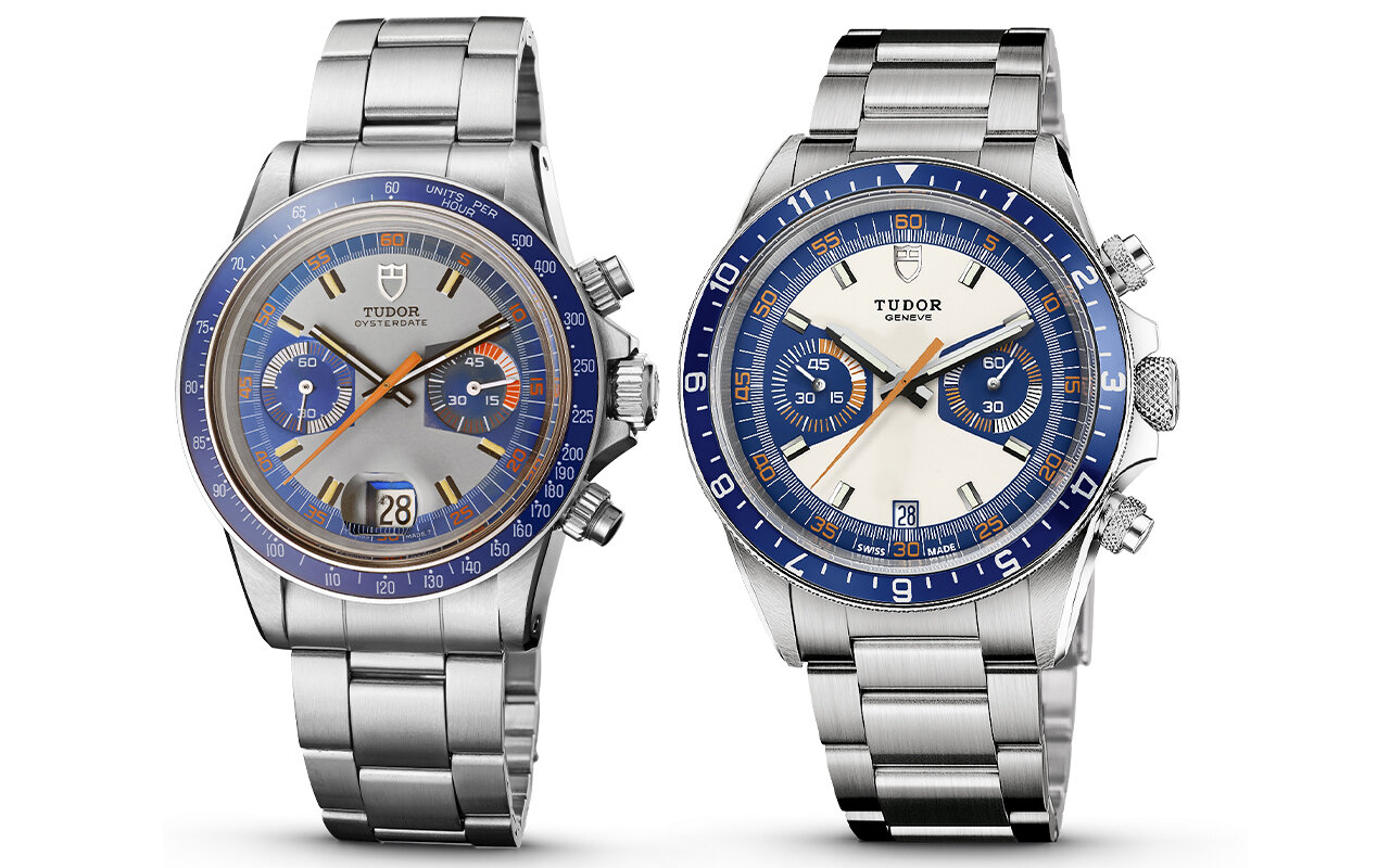 TUDOR 1971年リリースのRef.7169(左)と、2013年に復刻されたRef.70330B（右）