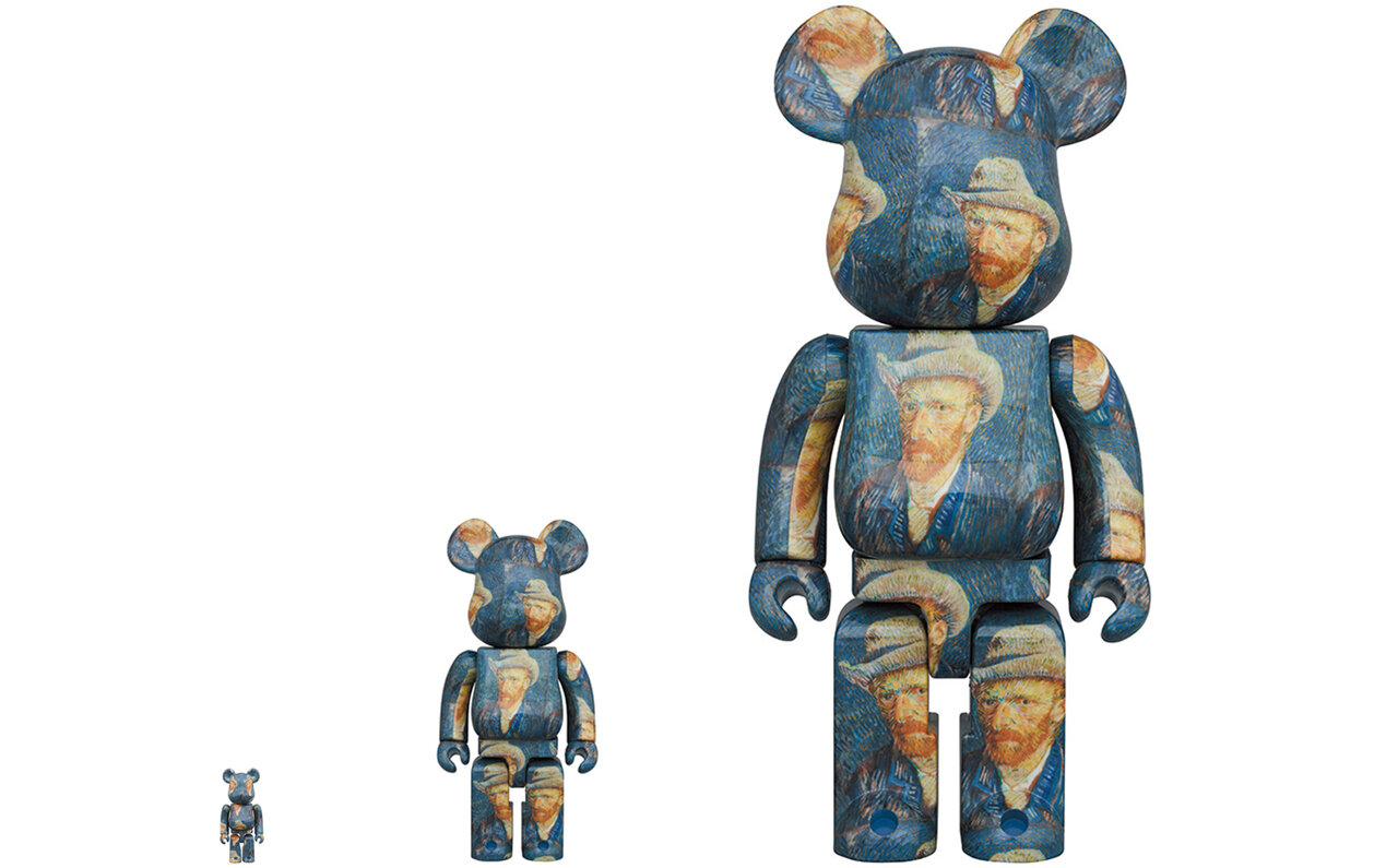 BE@RBRICK 「Van Gogh Museum」Self-Portrait with Grey Felt Hat 100% & 400% / 1000％ 