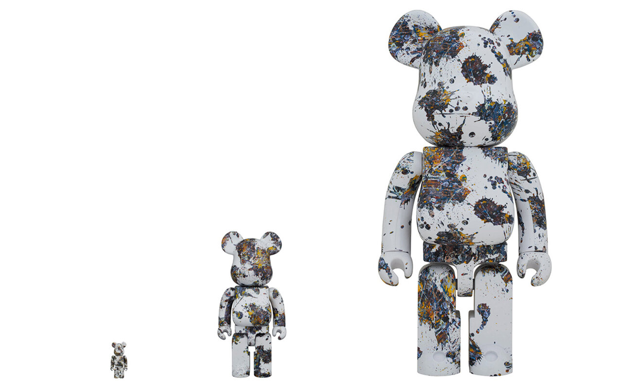 ジャクソン・ポロックのウォータープリントを完全再現！　BE@RBRICK Jackson Pollock Studio (SPLASH) 100% & 400% / 1000%｜MEDICOM TOY