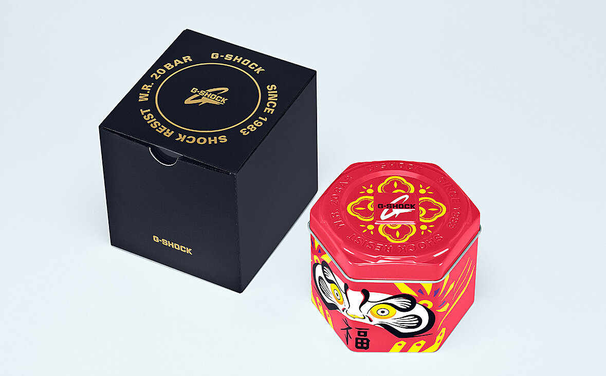 招き猫に続く縁起物“達磨”モチーフのGショック3機種がリリース｜G-SHOCK