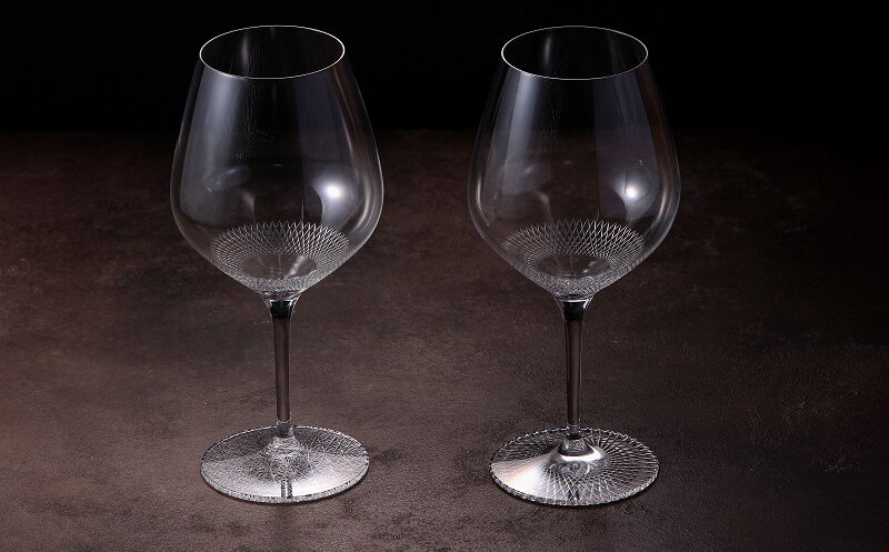 江戸切子による室町硝子工芸オリジナルワイングラス「SUI-REN（スイレン）」｜MUROMACHI GLASS ART