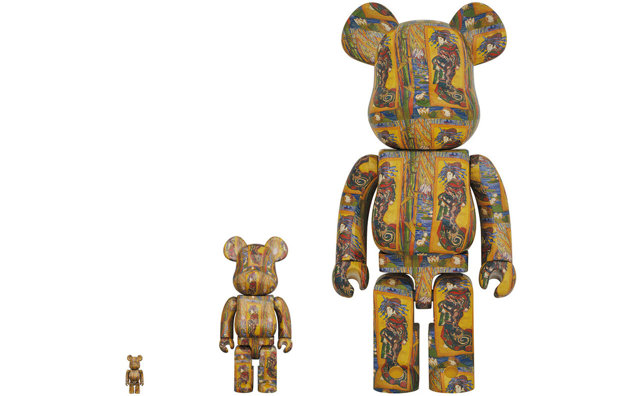 ゴッホと浮世絵の刺激的な邂逅　BE@RBRICK「Van Gogh Museum」Courtesan (after Eisen) 100% & 400% / 1000% ｜MEDICOM TOY