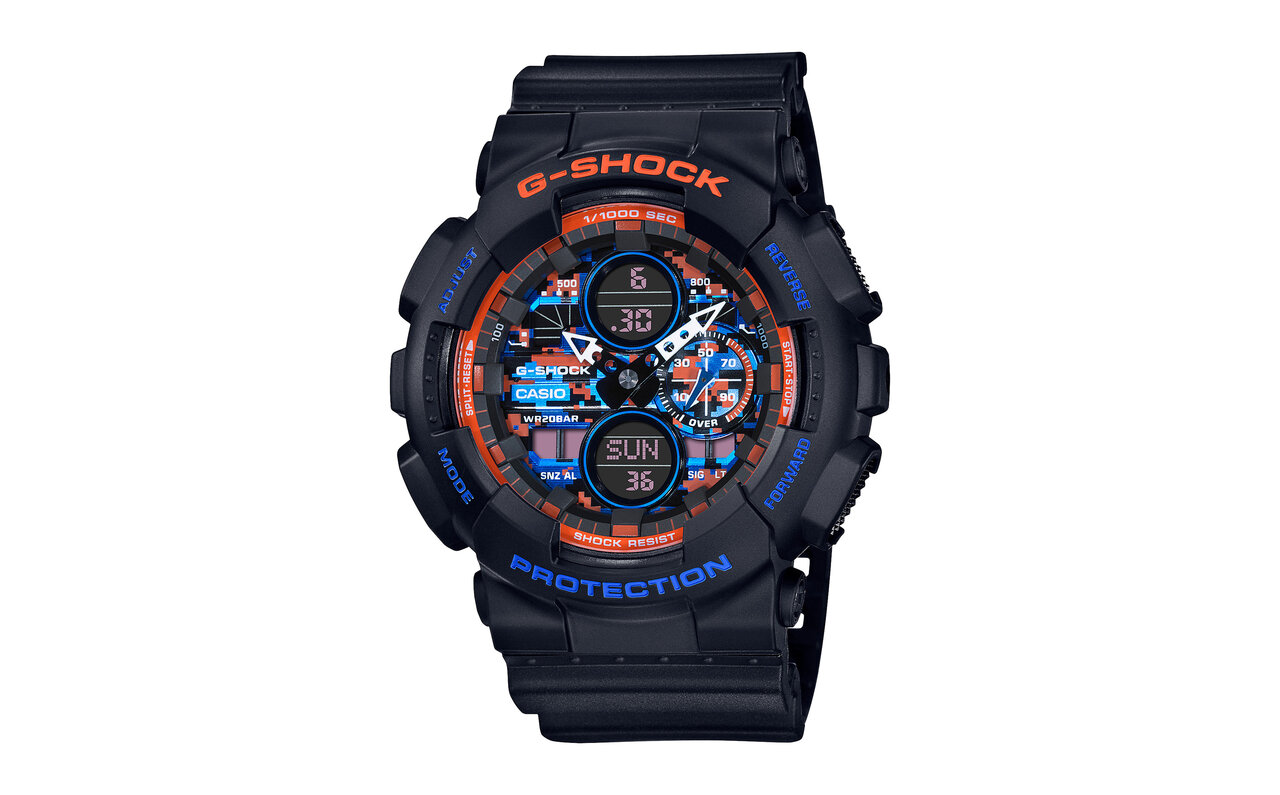 街に輝くネオンをイメージしたカラーリングに、迷彩柄を組み合わせた「シティ・カモフラージュ」シリーズ｜G-SHOCK