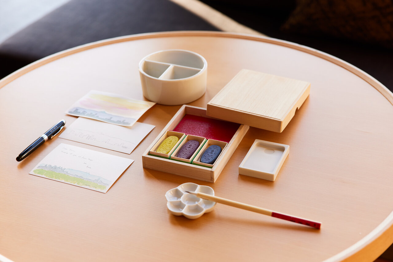 「PIGMENT TOKYO」とコラボレートした「絵てがみ時間atアマン東京」|AMAN TOKYO