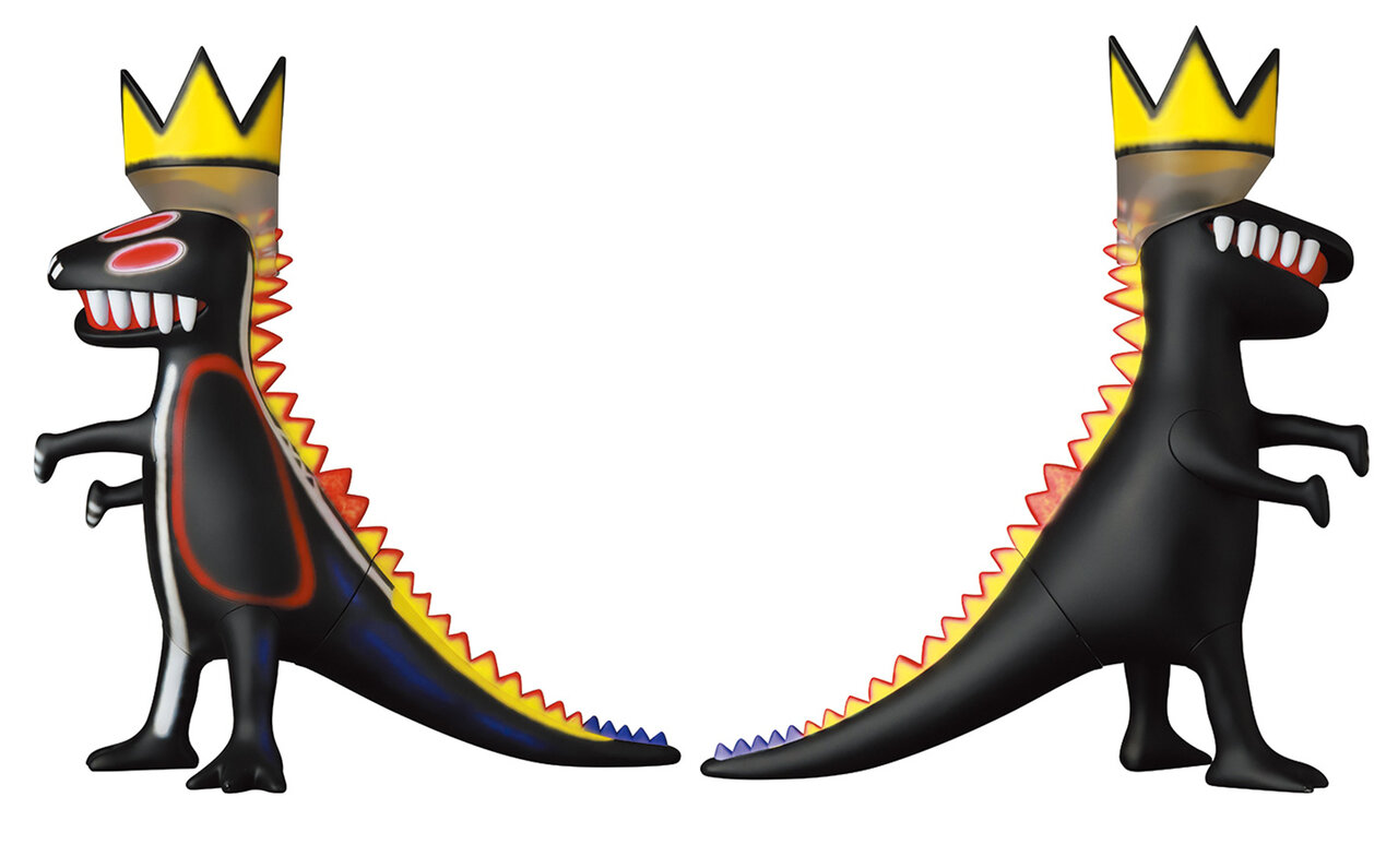 バスキアの描いた「王冠をかぶった恐竜」が立体化 | MEDICOM TOY