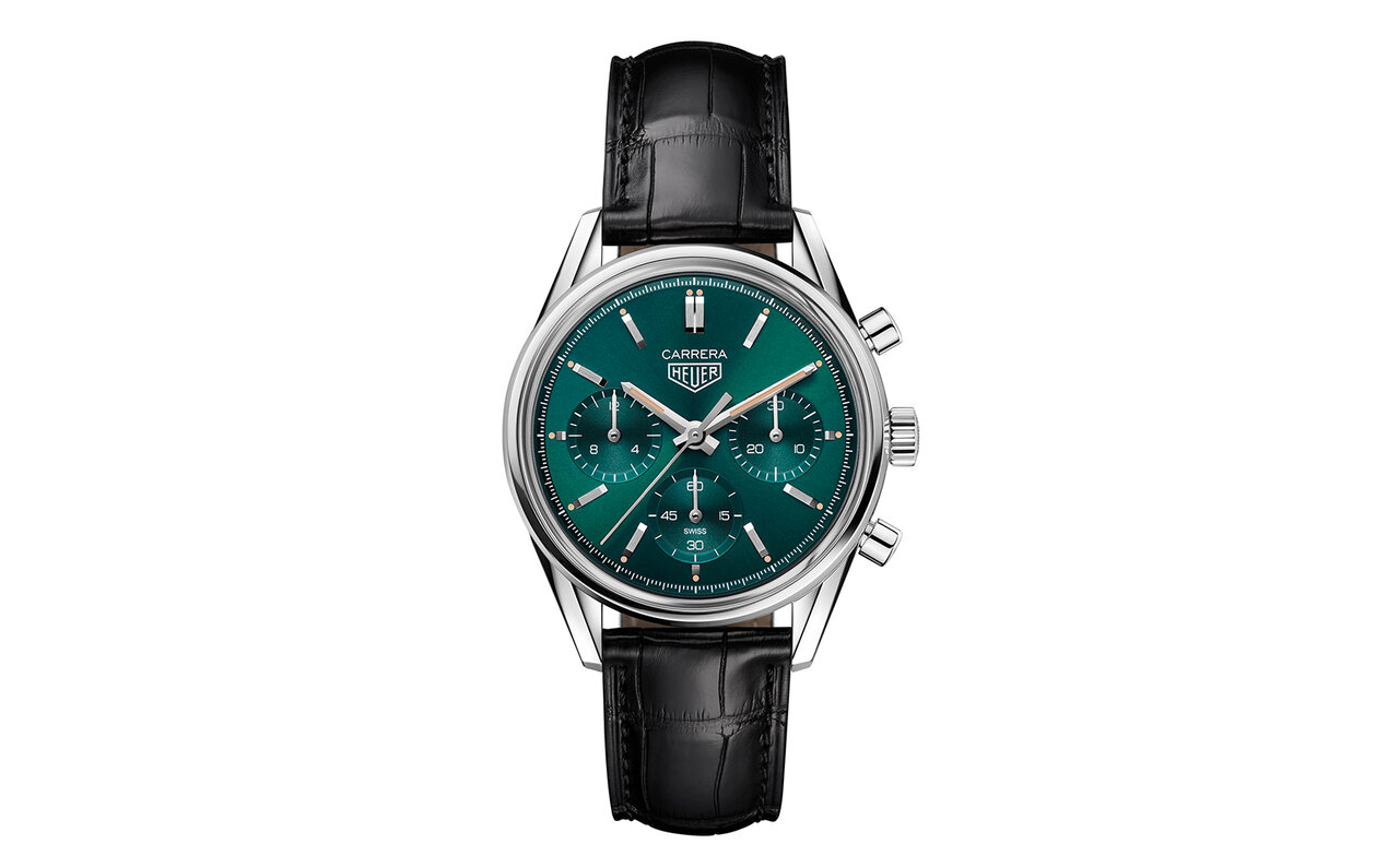 ヴィンテージ風のティールカラーが印象的な「タグ・ホイヤー カレラ グリーン スペシャルエディション」｜TAG HEUER