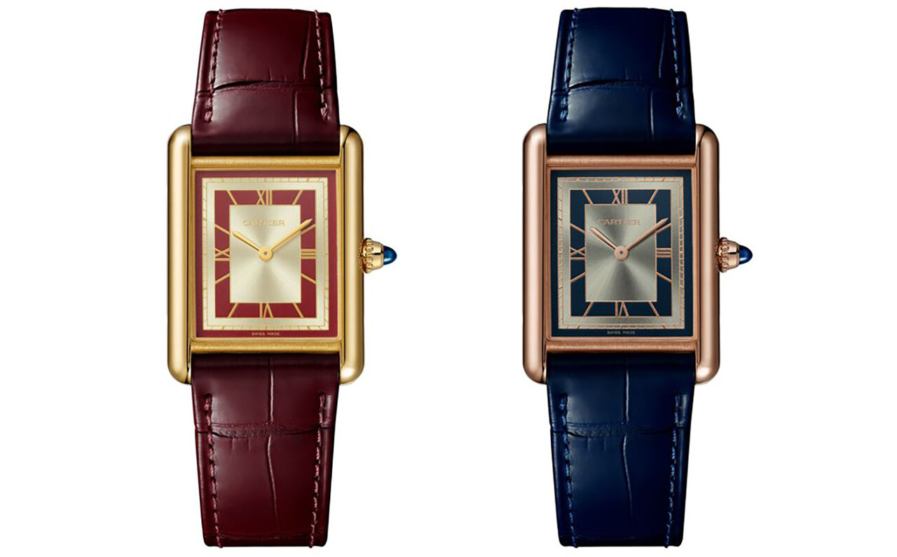 メゾンの伝説的な「タンク マスト」「タンク ルイ カルティエ」に誕生した、鮮やかなカラーダイアル全5機種｜CARTIER