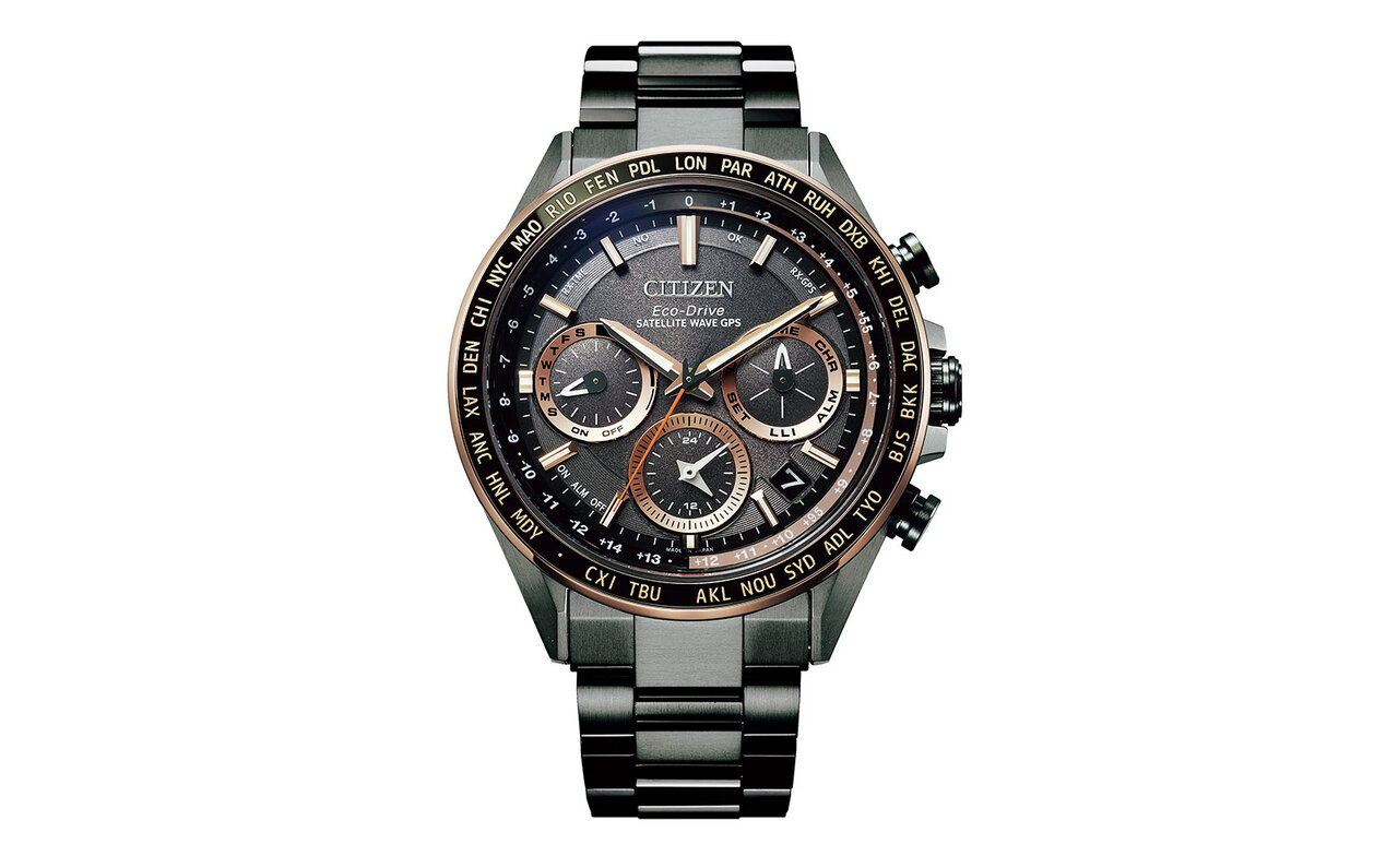 DLCブラックとピンクゴールドカラーに彩られた、いま最もエレガントなGPSハイテク機|CITIZEN