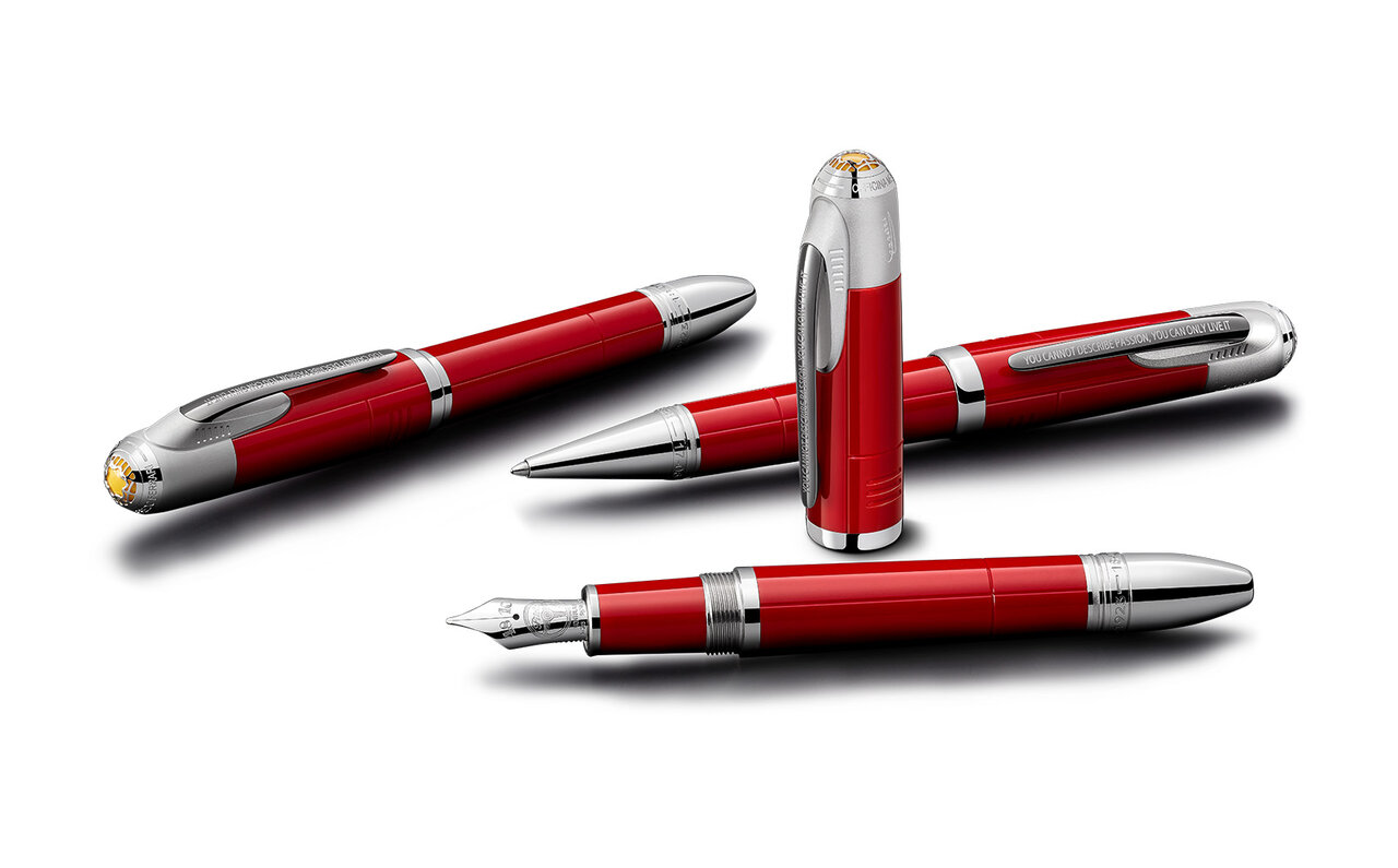 世界的な自動車帝国を築いた男 エンツォ・フェラーリへのオマージュ。フェラーリの歴史と美意識を反映した万年筆｜MONTBLANC