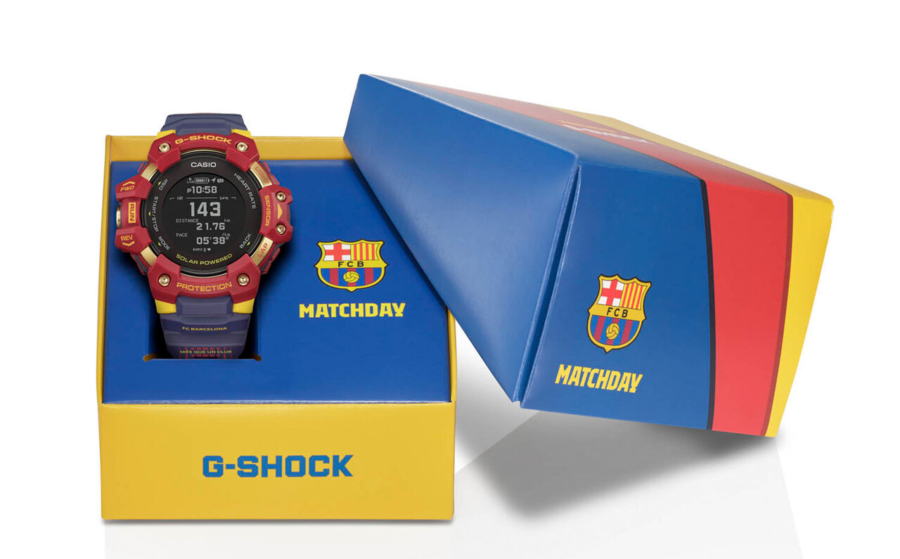 FCバルセロナのカラーやモチーフを随所に散りばめた、サッカーファン待望のコラボモデル｜G-SHOCK