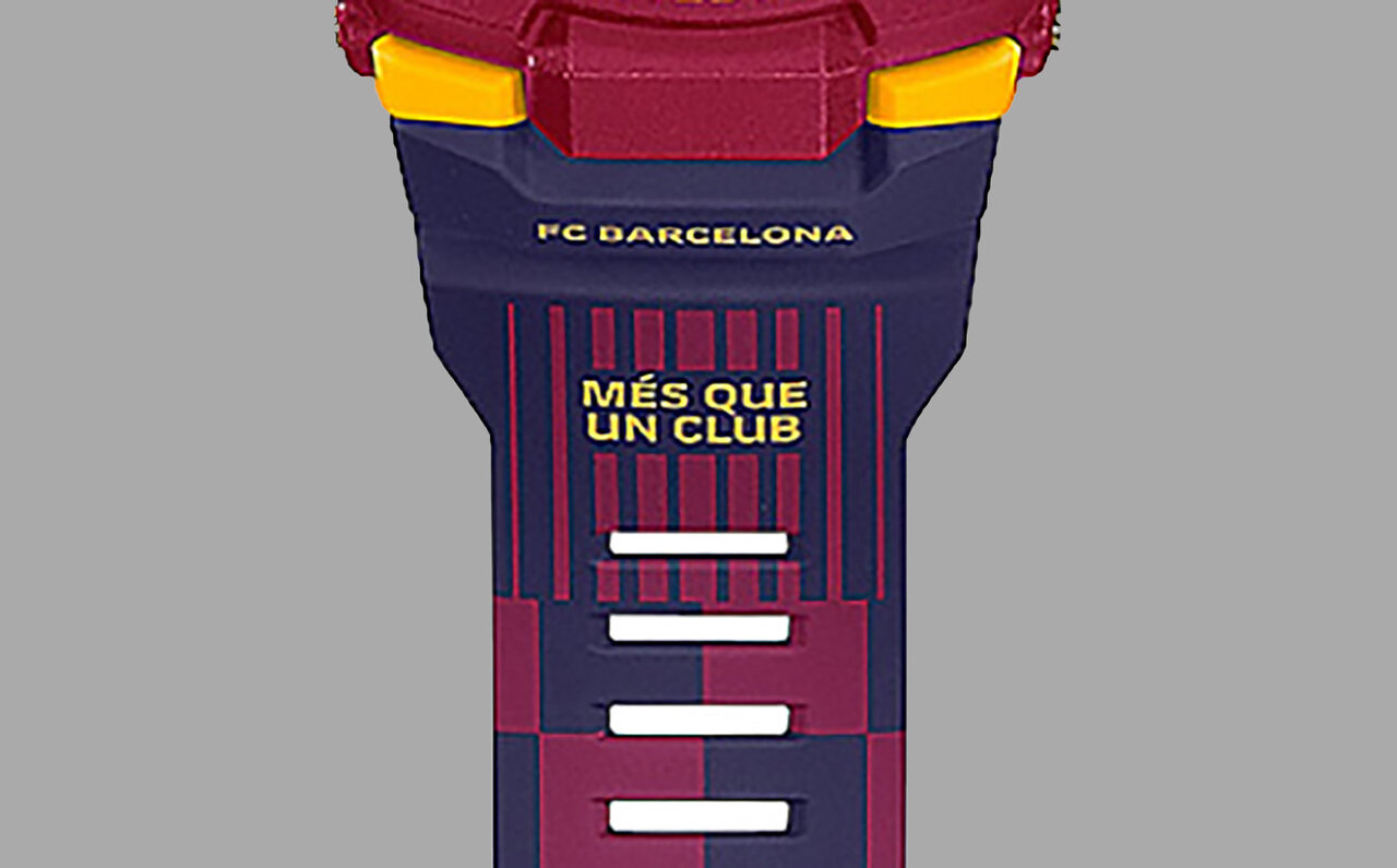 FCバルセロナのカラーやモチーフを随所に散りばめた、サッカーファン待望のコラボモデル｜G-SHOCK