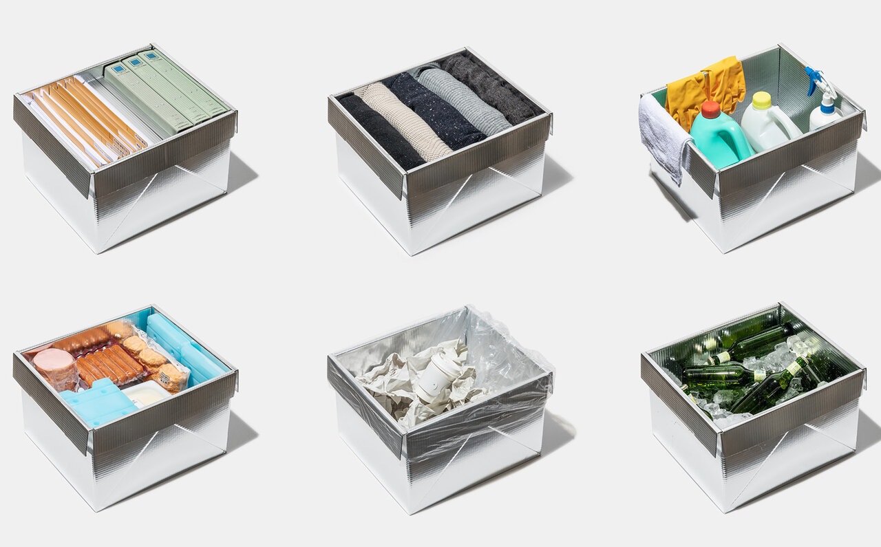 水も容れられるダンボール箱”CARTON 2.0”がTHINK OF THINGSから発売｜KOKUYO