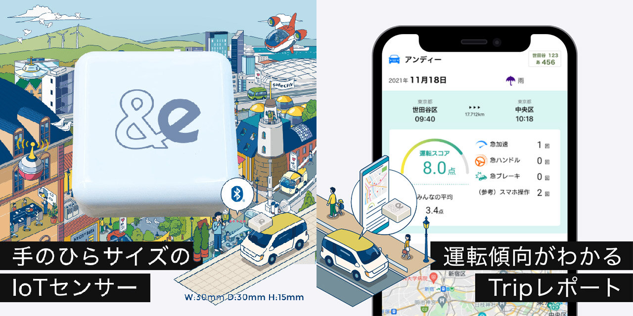 事故のない社会を作るため、逆転の発想とテクノロジーでできた自動車保険！ イーデザイン損害保険株式会社『＆e（アンディー）』