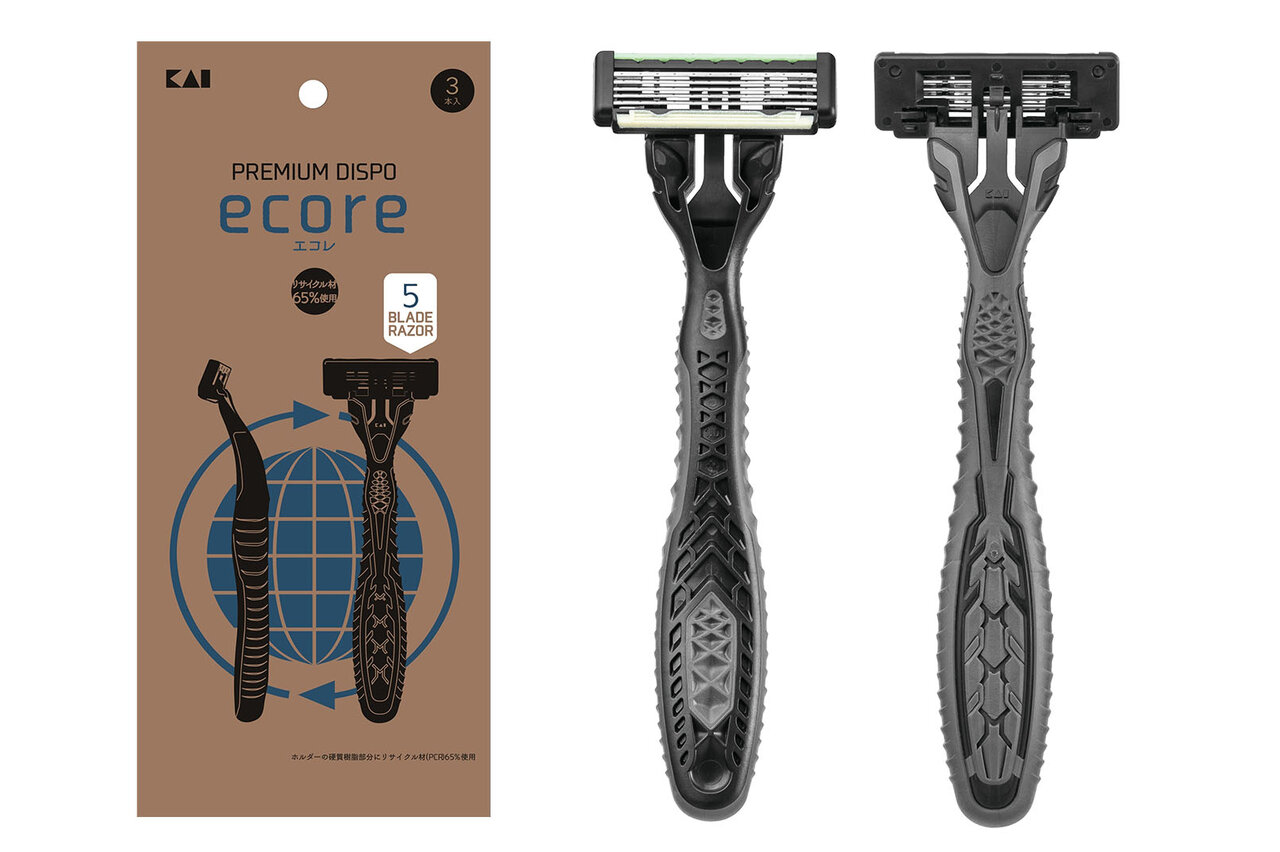 肌にも環境にもやさしい素材を使用した使い捨てカミソリが新登場 |貝印