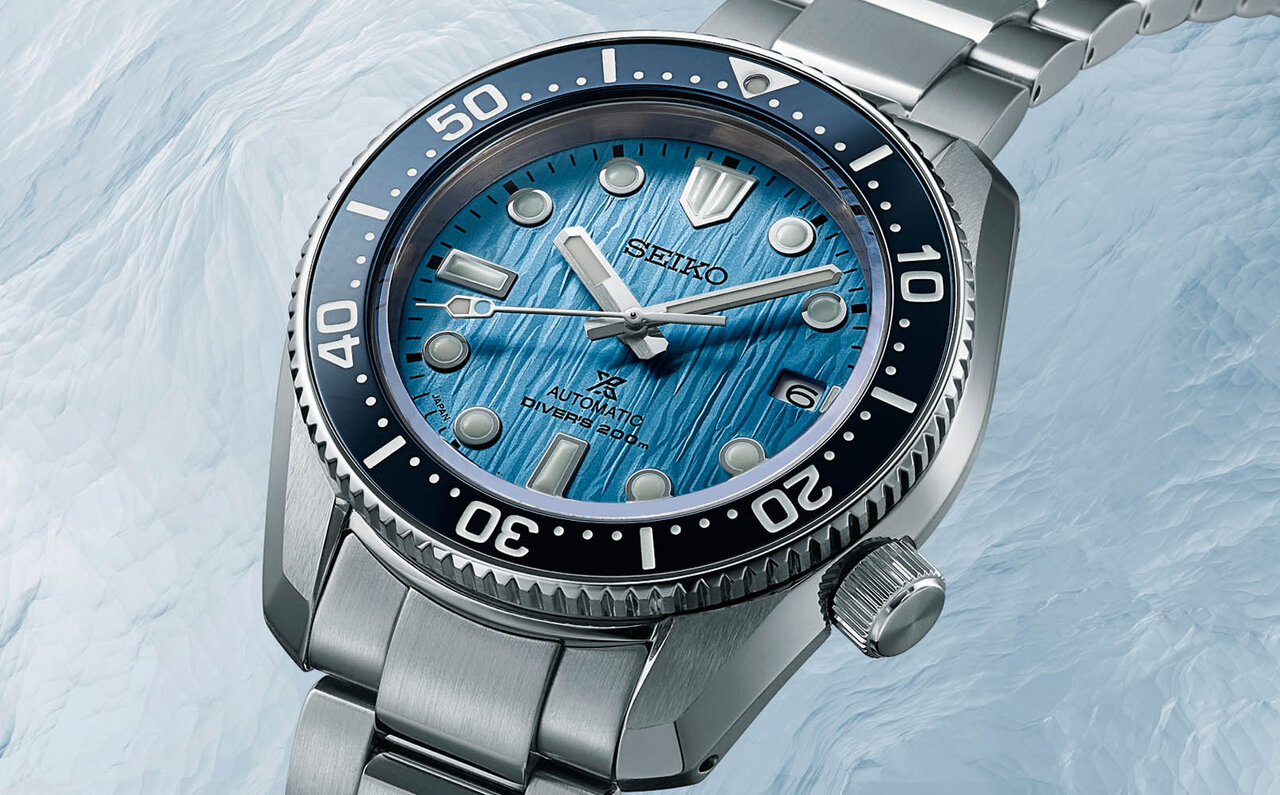 セイコーダイバーズのルーツ、極地の壮大な氷河の世界をダイアルに表現|SEIKO