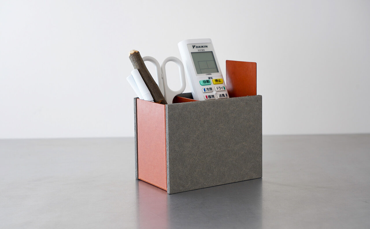 リサイクル可能な紙製繊維ボードを使用したツールボックス|concrete craft