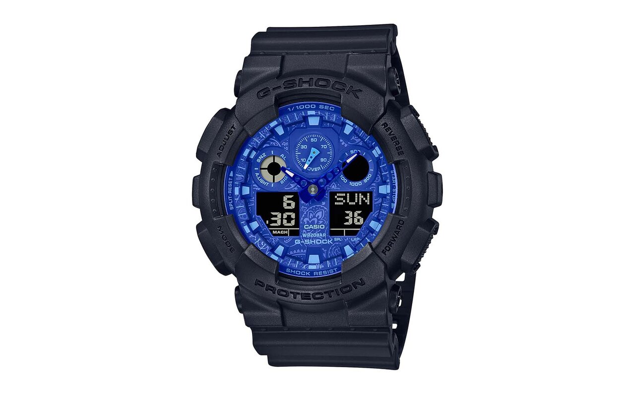 ストリートファッションにもぴったり。G-SHOCKに新作「ブルーペイズリー柄」シリーズ4機種が登場｜G-SHOCK