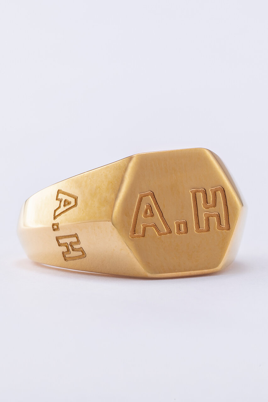 長谷川昭雄氏とギンザタナカの初コラボ「A.H K24 シグネットリング」発売。刻印ができるヘキサゴン型リング|GINZA TANAKA