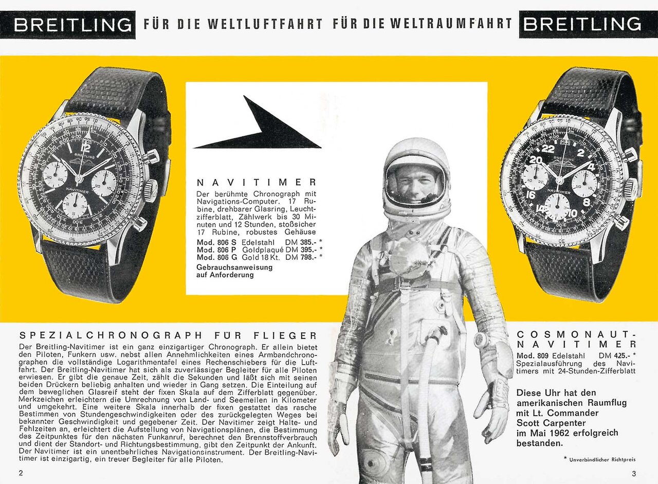 “世界初の宇宙に飛んだスイス製腕時計”を復刻した新作|BREITLING