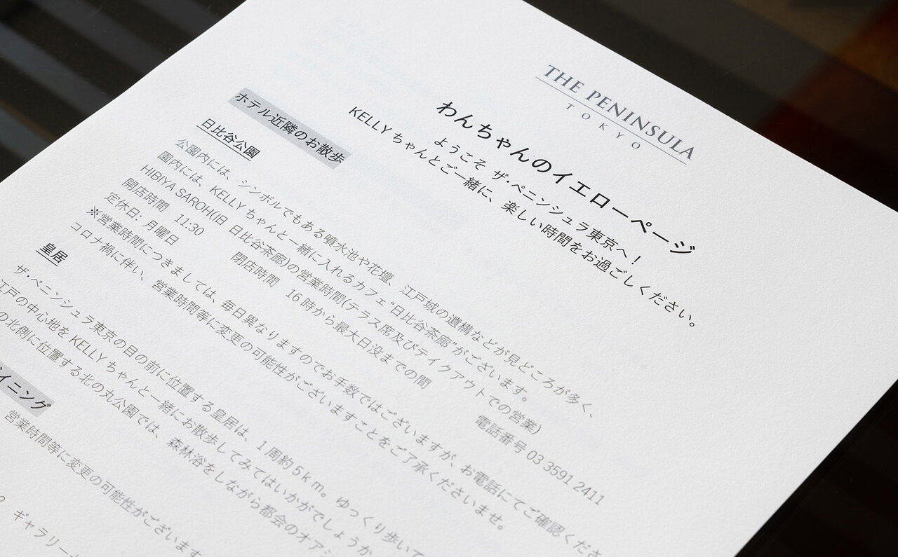 ［犬と泊まれる宿］“館内抱きかかえで皇居お散歩”が叶う！　ザ・ペニンシュラ東京「ドッグステイプログラム」全容を大公開｜TRAVEL