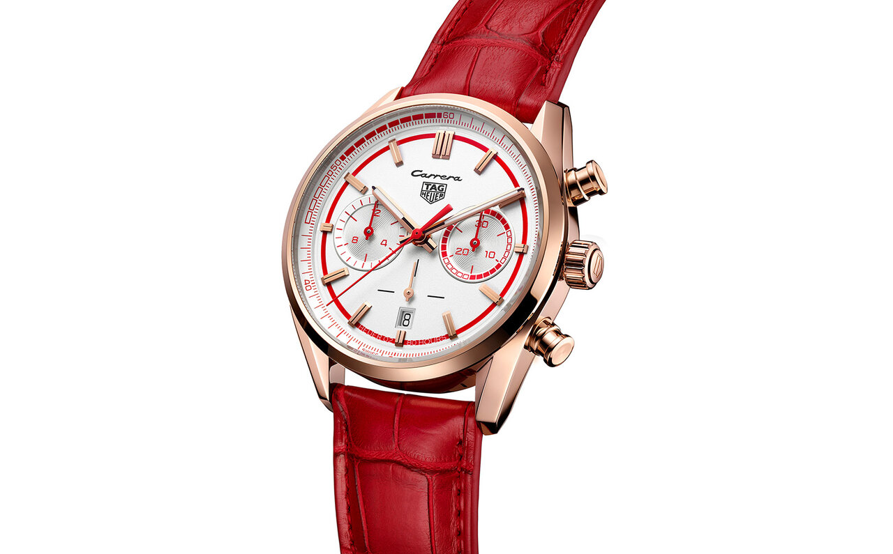 ケースサイドに“Carrera”ロゴ。車体全体をキャンバスにするスポーツカーのデザインコードを踏襲|TAG HEUER