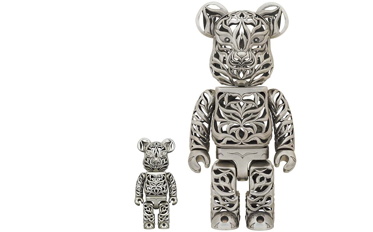 マレーシアの老舗ピューターブランド、ロイヤルセランゴールが手がけたトラ柄のBE@RBRICK | MEDICOM TOY