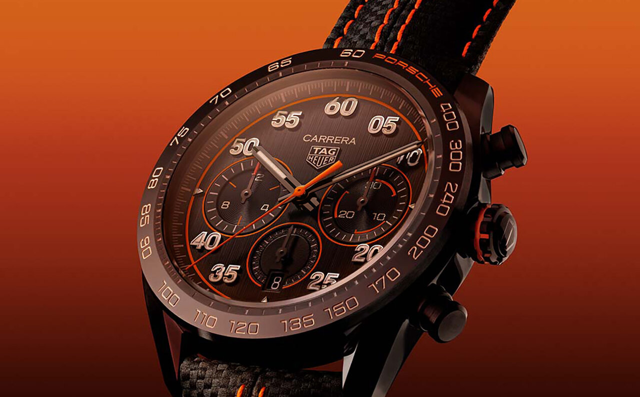 大胆かつスポーティ。タグ・ホイヤー×ポルシェ オレンジレーシングが発表｜TAG HEUER×Porsche