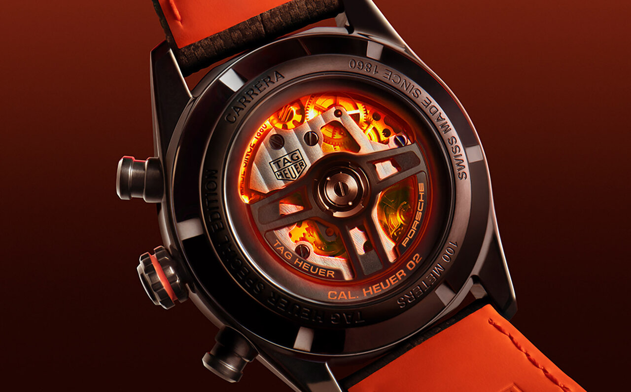 大胆かつスポーティ。タグ・ホイヤー×ポルシェ オレンジレーシングが発表｜TAG HEUER×Porsche