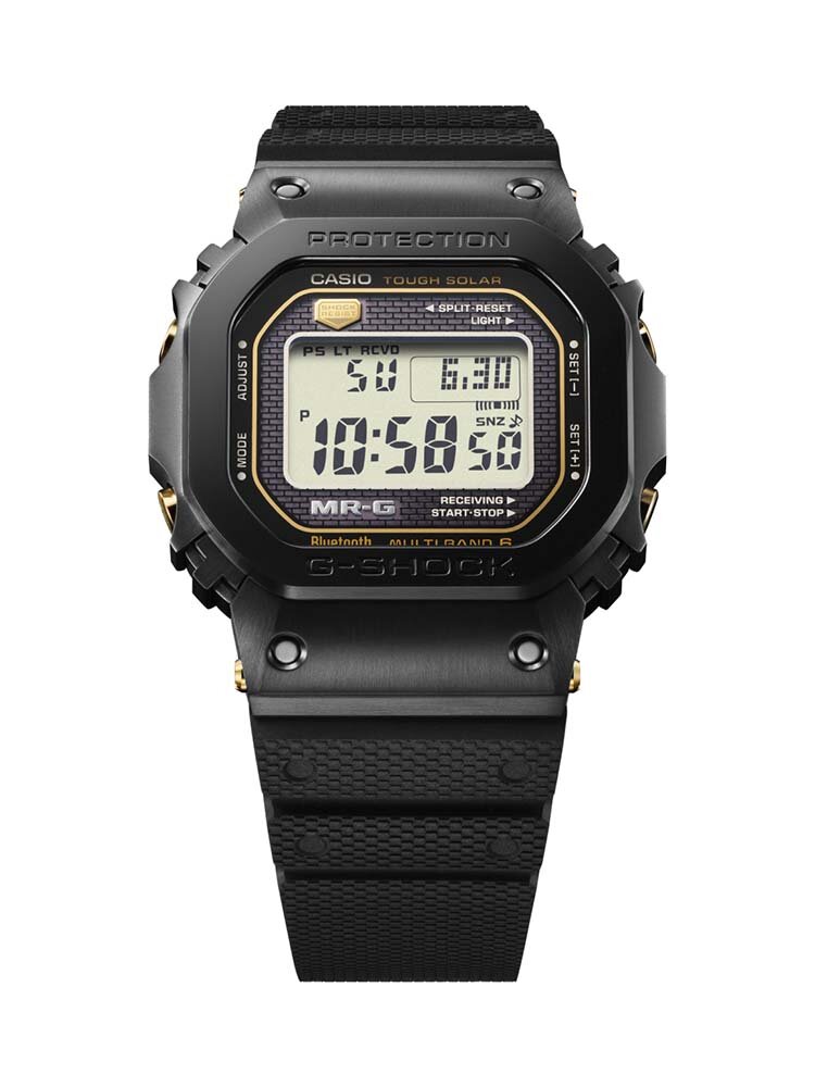 “G-SHOCK”最上位シリーズ最新作！　装着性の良いラバー製ストラップ採用の角型フォルム「MRG-B5000R」｜G-SHOCK
