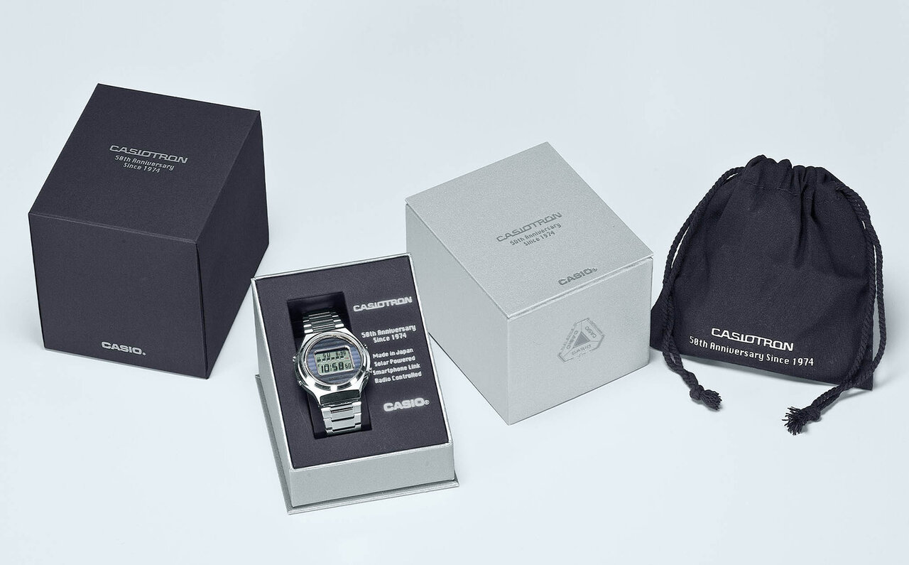 時計事業50周年記念。カシオ初の腕時計「カシオトロン」の復刻ウオッチが登場｜CASIO