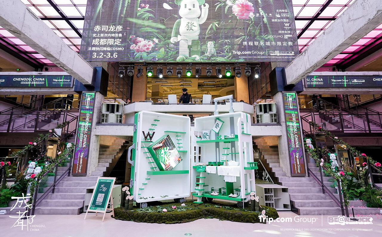 Trip.com × BE@RBRICKのポップアップイベント 5年間で中国10都市を巡ると成都COSMOで発表 | MEDICOM TOY