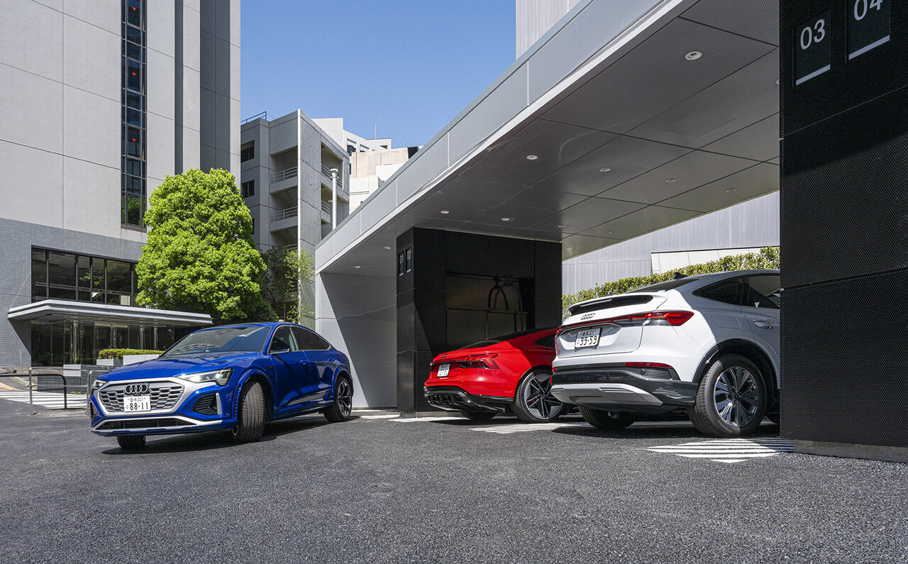 都市部におけるBEVの課題解決に──アウディがすべてのBEVユーザーに向け急速充電施設「Audi charging hub紀尾井町」をオープン|Audi