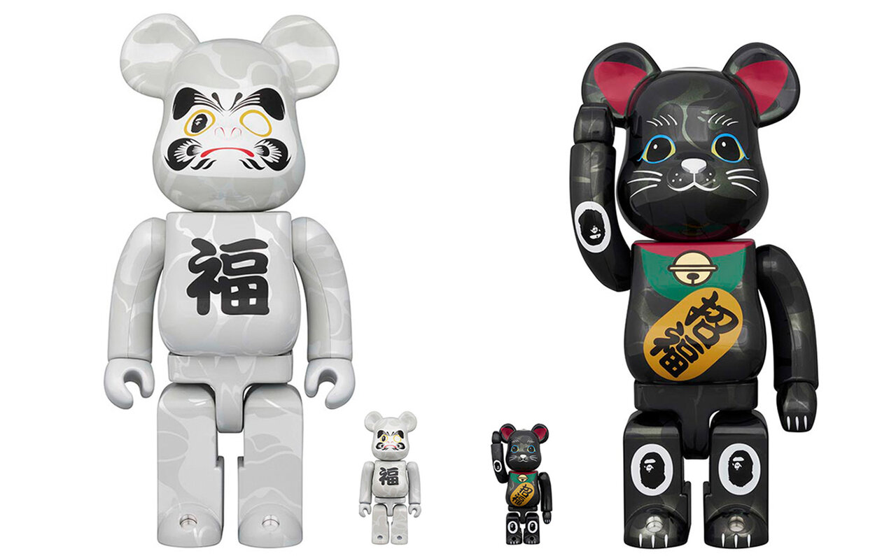 開運・金運招福のBAPEⓇ × BE@RBRICKが4体セットで発売決定 | MEDICOM TOY