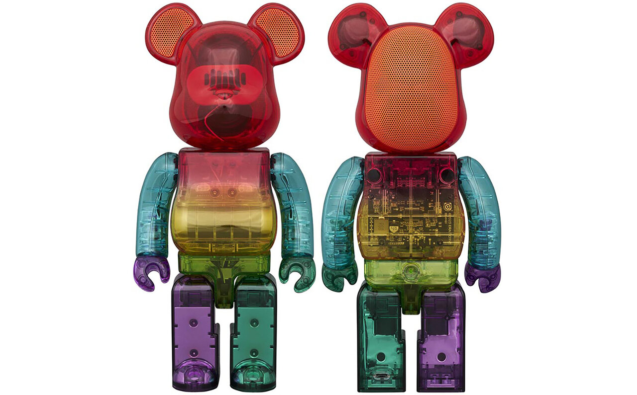 虹色に輝くBE@RBRICK 400%サイズのポータブル BluetoothⓇスピーカー | MEDICOM TOY