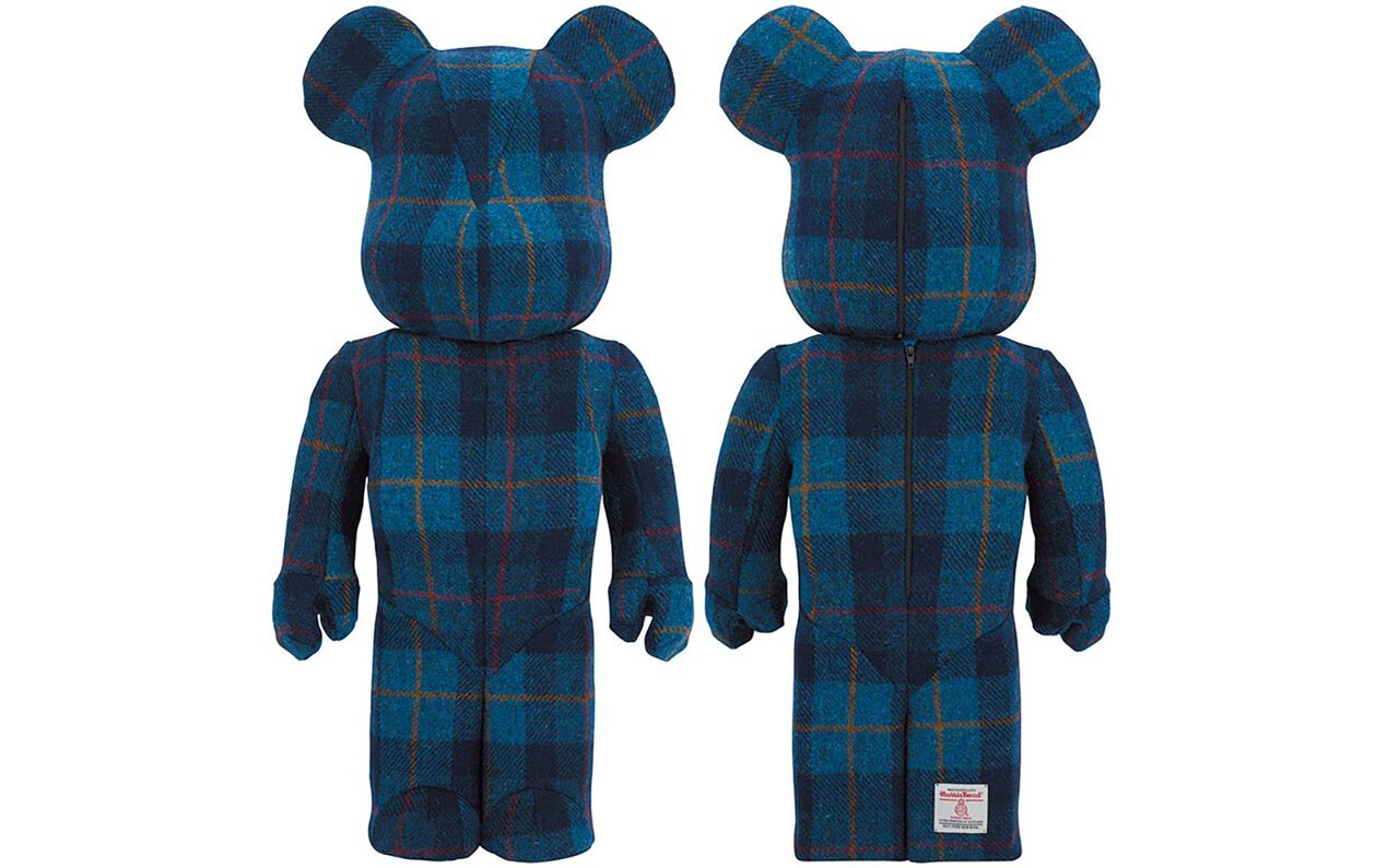 BE@RBRICK HARRIS TWEED HEBRIDES BLUE 1000%