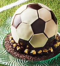 サッカーボールケーキ