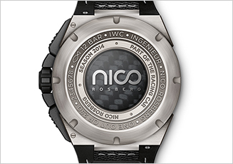 IWC|インヂュニア・クロノグラフ“ニコ・ロズベルグ”裏蓋