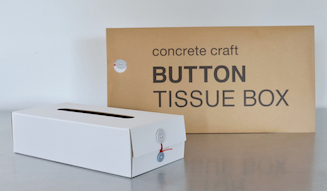 CONCRETE CRAFT Button Tissue Box|コンクリートクラフト ボタンティッシュボックス