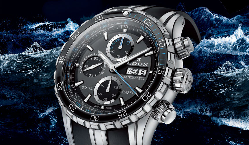 EDOX|グランドオーシャン クロノグラフ オートマティック エクストリーム セイリング シリーズ エディション