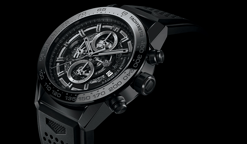 TAG HEUER|タグ・ホイヤー カレラ キャリバー ホイヤー 01 ブラックセラミック” width=